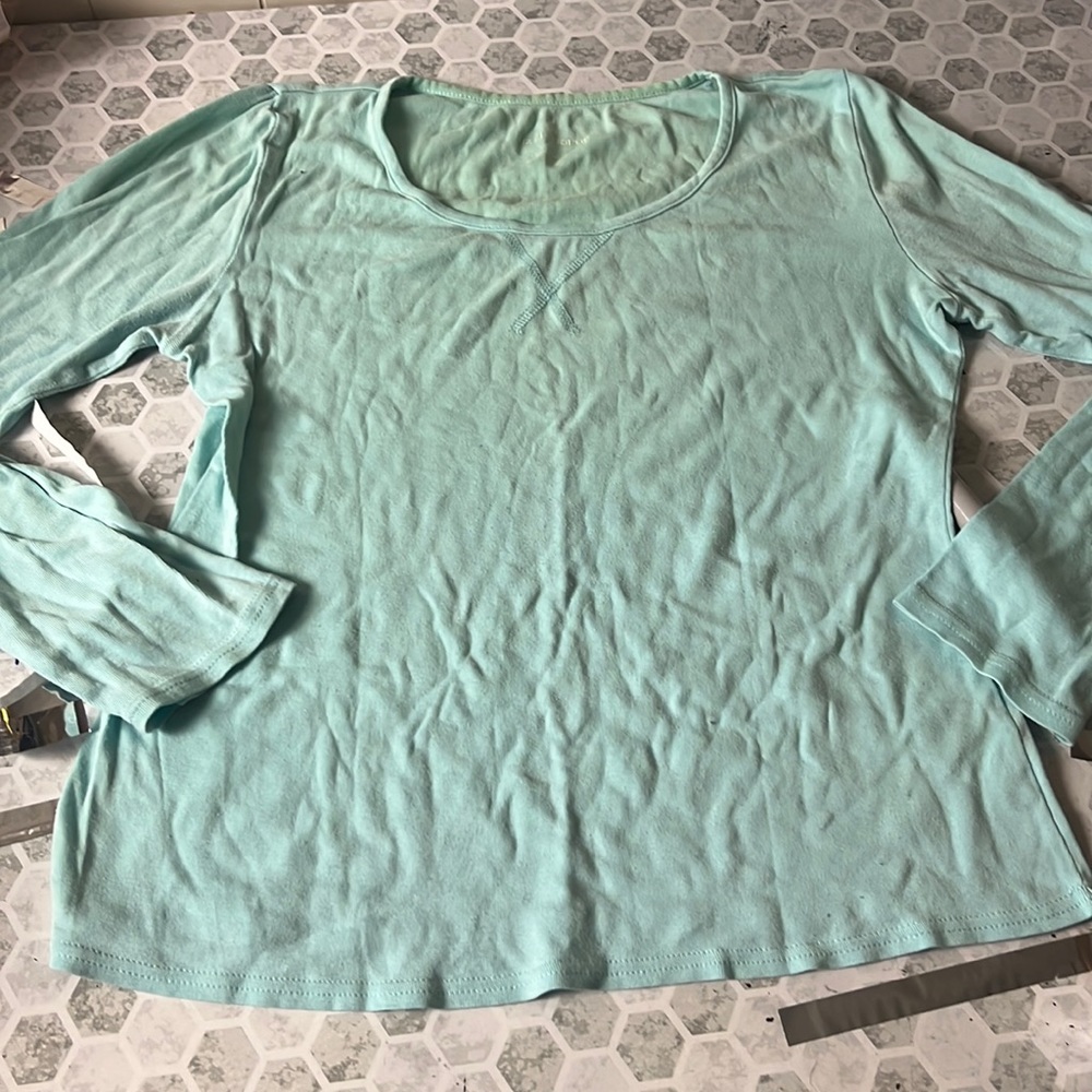 Liz Claiborne Small Blue Long Sleeve T Shirt